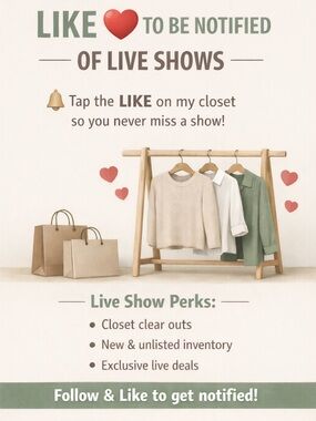 LIKE THIS POST to be notified when I go live for a Posh Show!